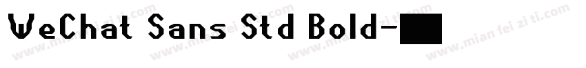 WeChat Sans Std Bold字体转换